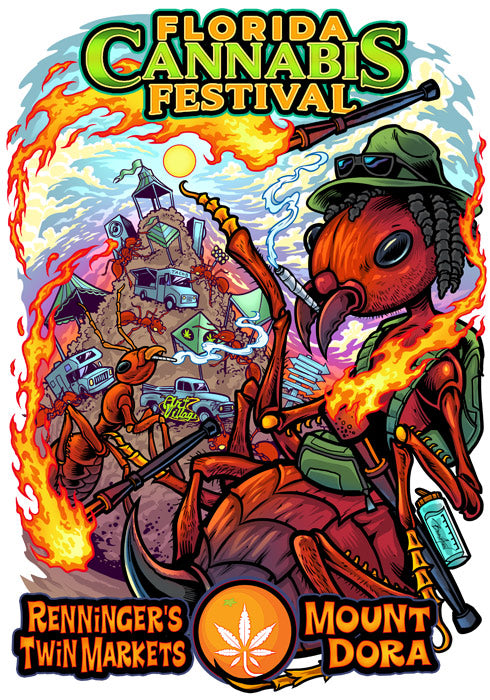 2023 FLCannFest LE Artwork by Flyland Designs